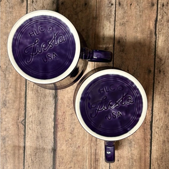 Homer Laughlin Fiesta 10-1/4-Ounce Set of 2 Coffee Mugs - Picture 4 of 4